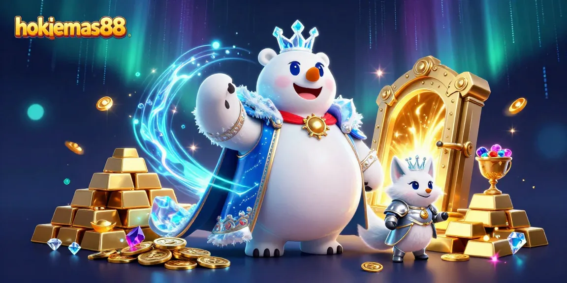Experience thrilling adventures with hokiemas88 and the ice king in a dazzling 3D casino realm.