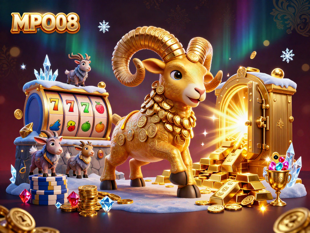 Experience exhilarating gameplay with MPO08 as golden treasures and slot reels multiply excitement.
