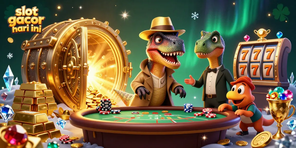 Menangkan slot gacor hari ini dengan keahlian bermain di meja kasino, penuh harta karun dan efek cahaya.