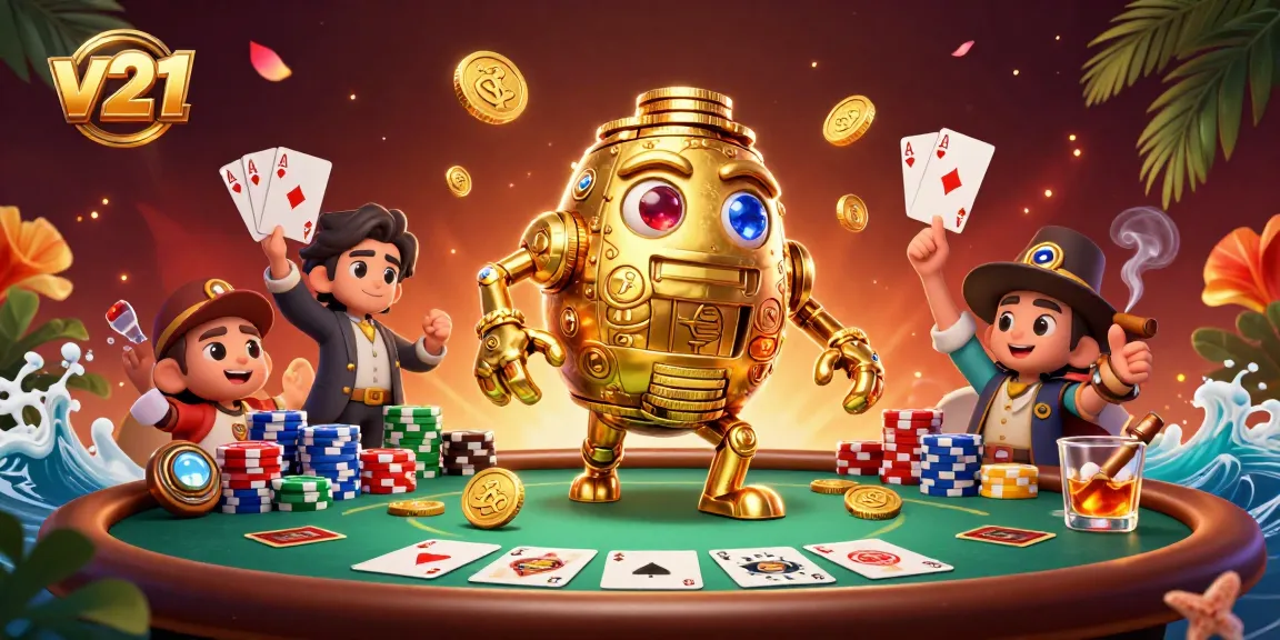 v21 memanfaatkan kesempatan menang di permainan poker dengan golem emas dan simbol slot yang menarik.