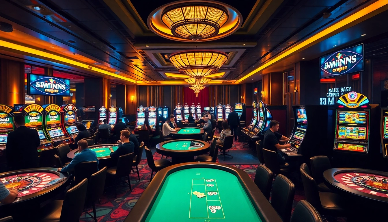 Exciting gaming scene at https://3winn.it.com, showcasing luxury casino atmosphere with engaged players.
