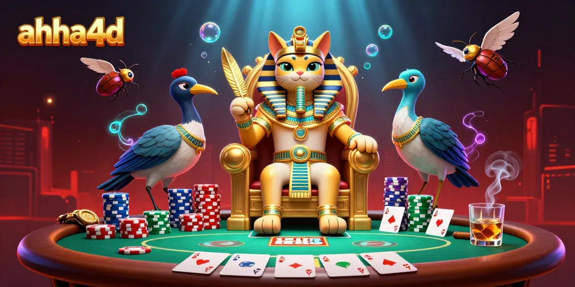 Experience the thrill of gambling with ahha4d in a vibrant 3D casino scene.